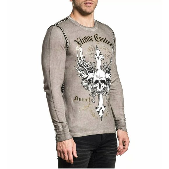 XTREME COUTURE by AFFLICTION Men's Thermal ANNUIT - Picture 9 of 9